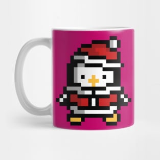 Cute baby penguin santa pixel kids Mug